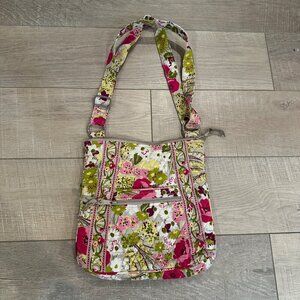 VERA BRADLEY FLORAL CROSS BODY PURSE